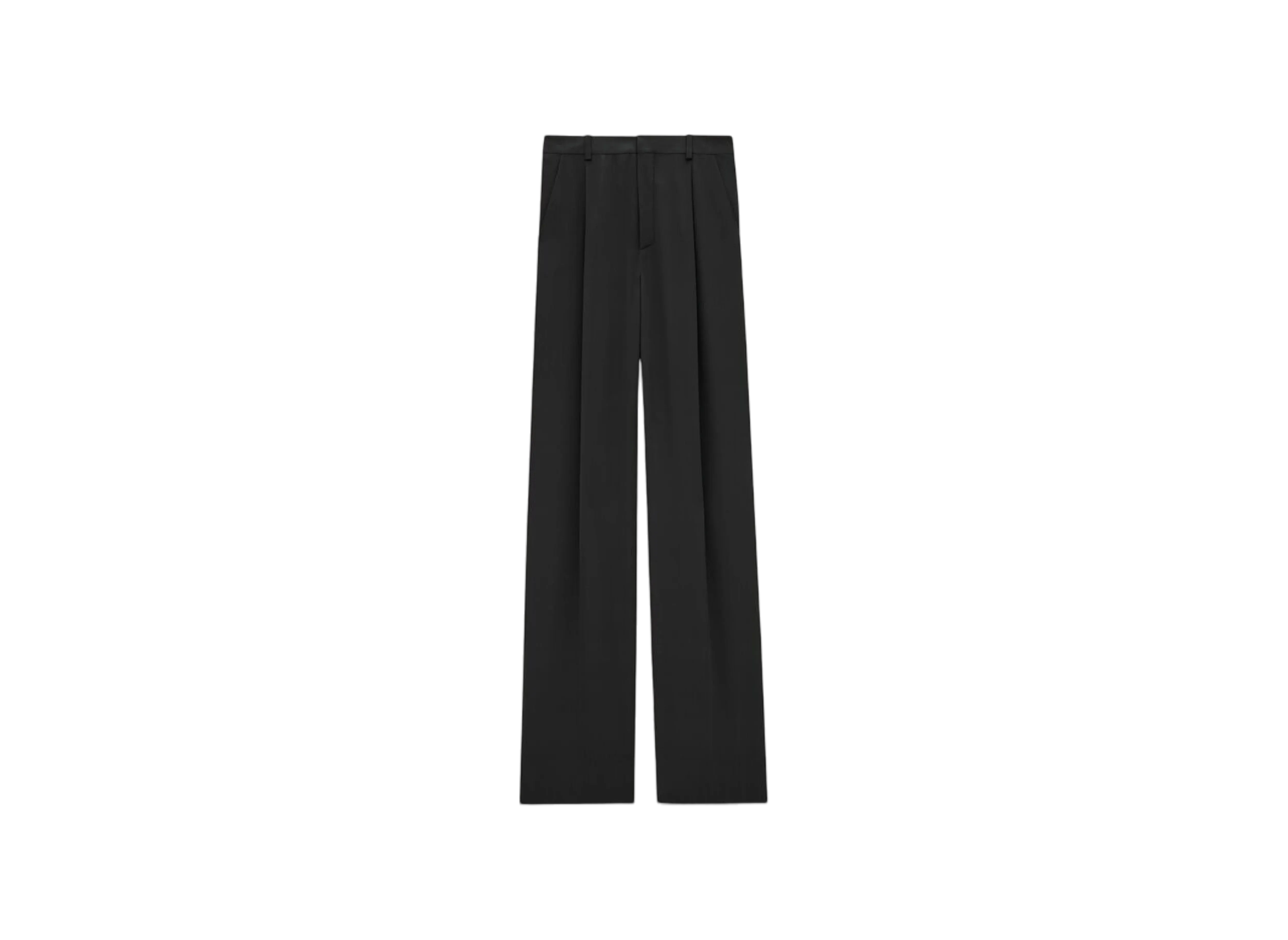 Saint Laurent Women's Pants in Silk Crepe
 "Black"