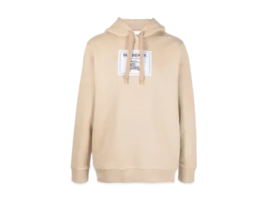 Burberry Men's Prorsum Label Cotton Hoodie "Soft Fawn"