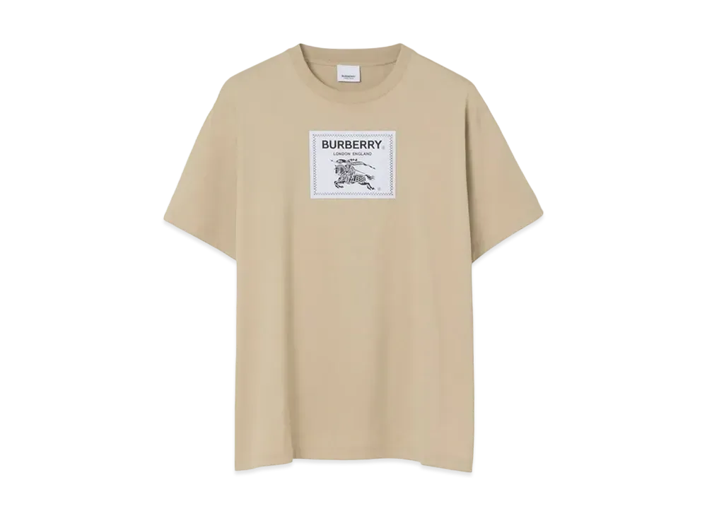 Burberry Men's Prorsum Label Cotton Oversized T-shirt "Soft Fawn"