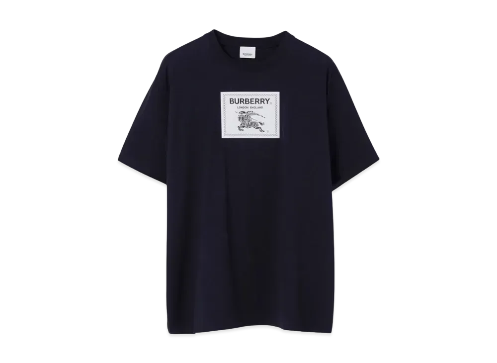 Burberry Men's Prorsum Label Cotton T-shirt "Smoked Navy"