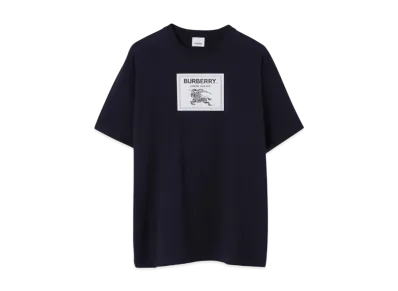 Burberry Men's Prorsum Label Cotton T-shirt "Smoked Navy"