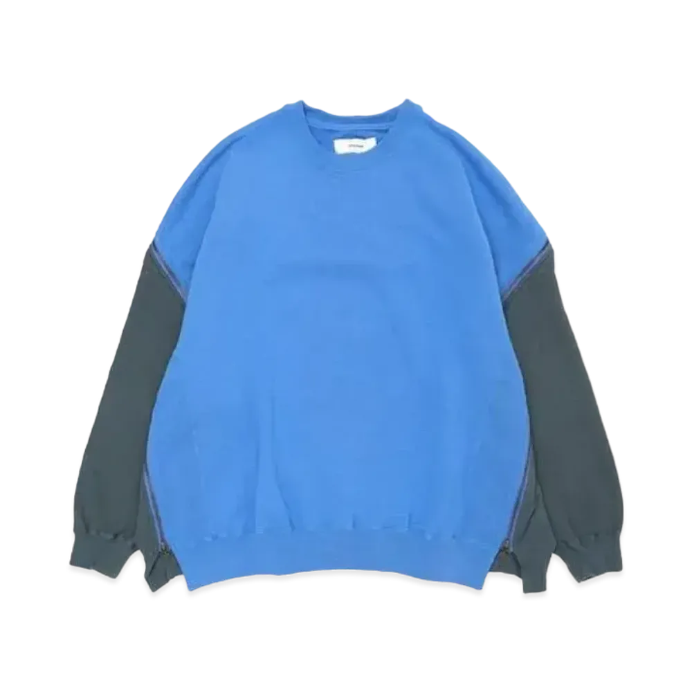 FACETASM Waffle Knit Zip Sweat "Light Blue"