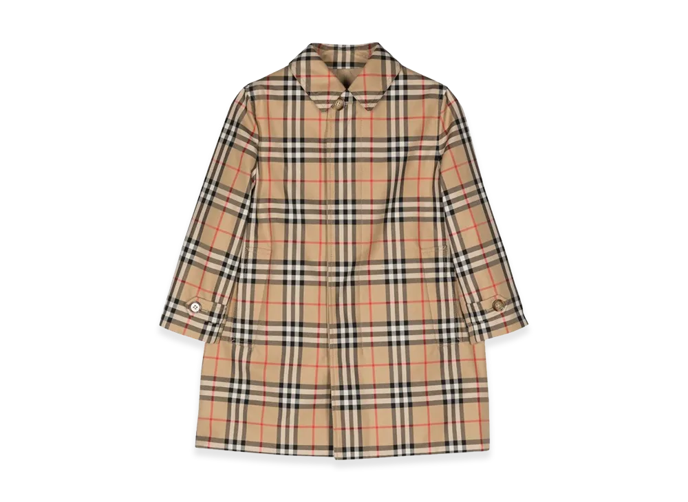 Burberry Kids Braxton Raincoat "Checked"
