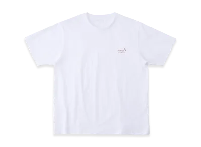 FEELS. One Point Logo Stitch T-Shirt "White/Light Pink"