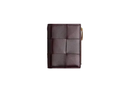 Bottega Veneta Bi-Fold Zip Wallet "Fondant"