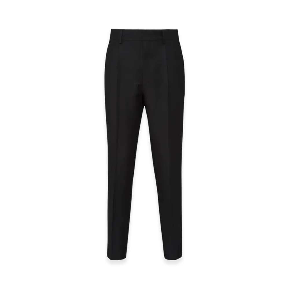 PRADA Mohair Wool Pants "Black"