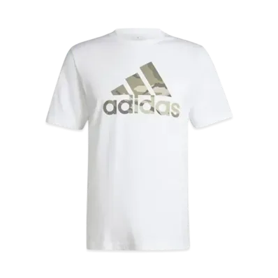 adidas Camo Badge of Sports Graphic Short Sleeve T-Shirt "White"