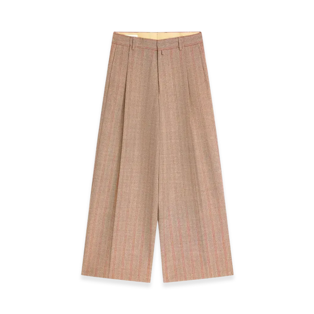 DRIES VAN NOTEN Wide Pleated Pants "Rust"