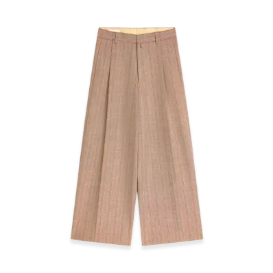 DRIES VAN NOTEN Wide Pleated Pants "Rust"