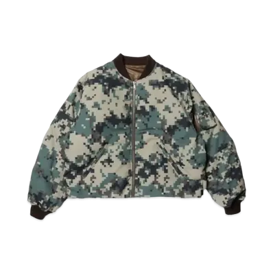 BEAMS Reversible Down Flight Jacket "Olive"