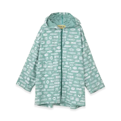 HYSTERIC GLAMOUR Women's HG Racing Pattern Gingham Check Hooded Blouson "Other Green"