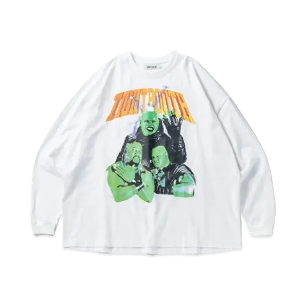 TIGHTBOOTH Mom Long Sleeve T-shirt "White"