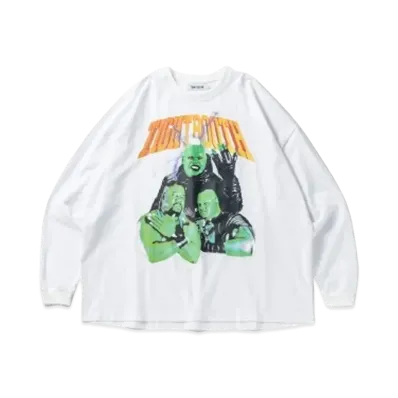 TIGHTBOOTH Mom Long Sleeve T-shirt "White"