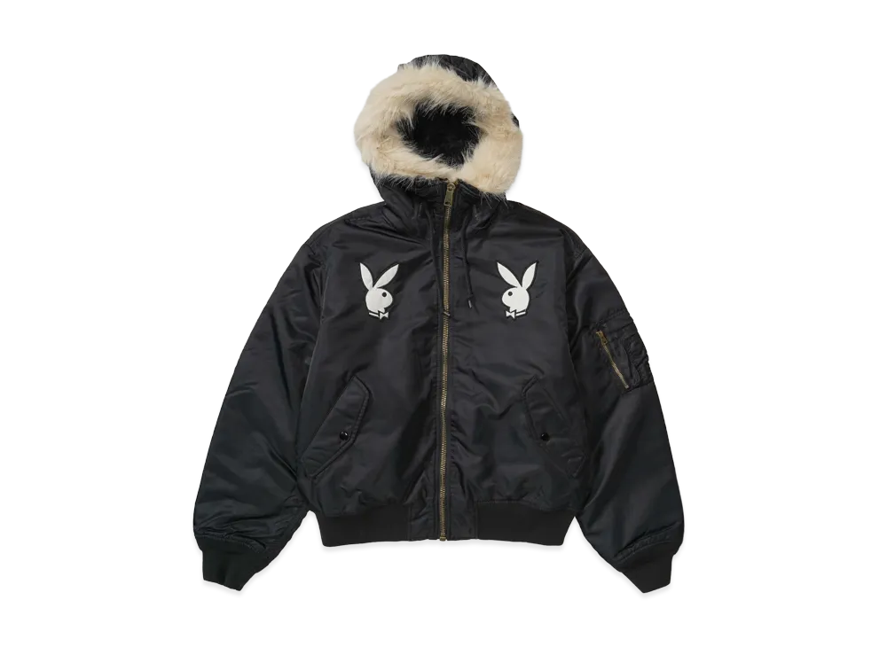 Supreme x Playboy Hooded MA-1 "Black"