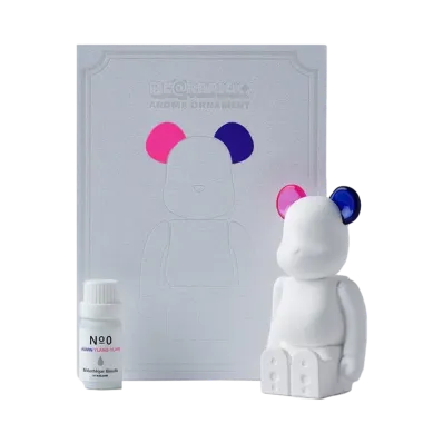 Bearbrick AROMA ORNAMENT No.0 COLOR W-DOUBLE PINK PURPLE