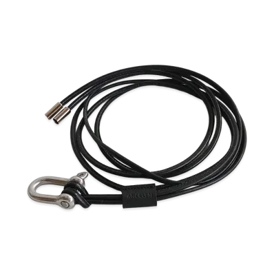 ANCELLM Leather Rope Belt "Black"
