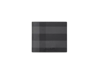 Burberry Check Bifold Wallet "Charcoal"