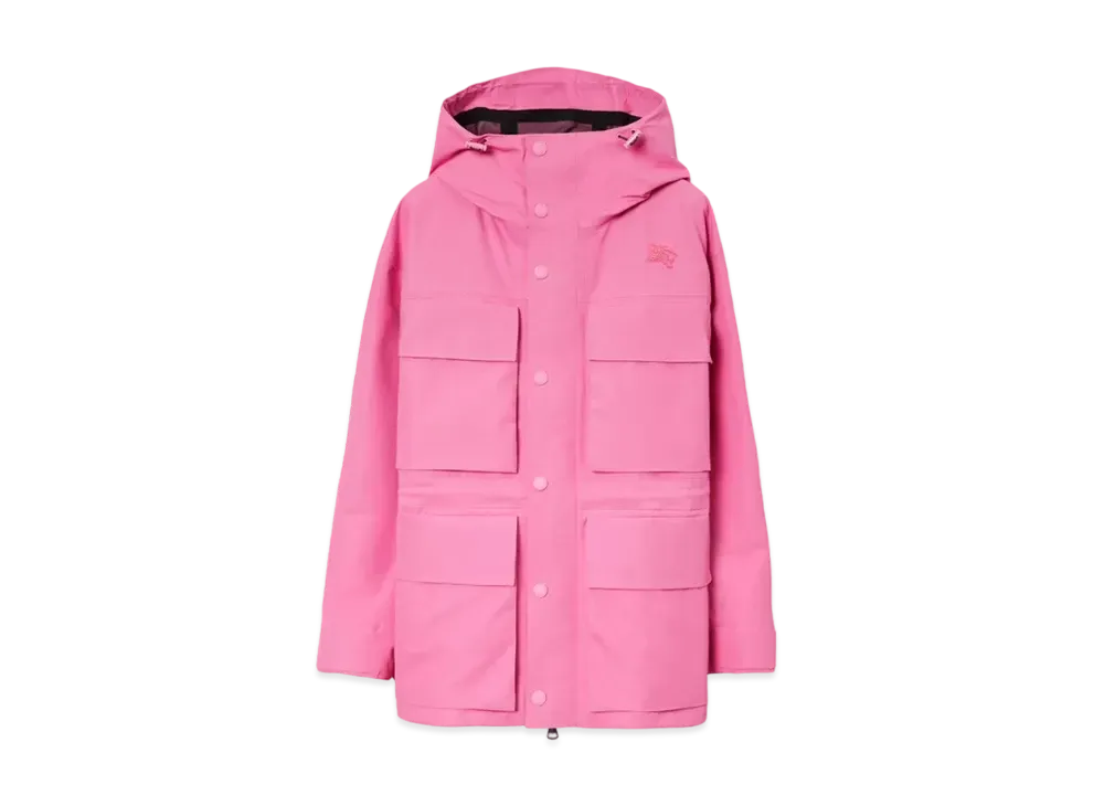 Burberry Men's Cotton Blend Parka "Bubblegum Pink"