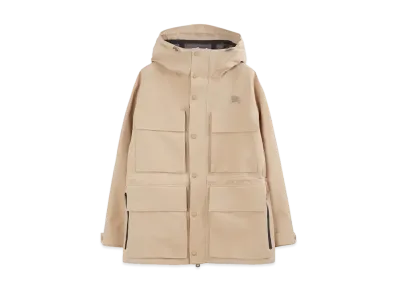 Burberry Men's Cotton Blend Parka "Soft Fawn"