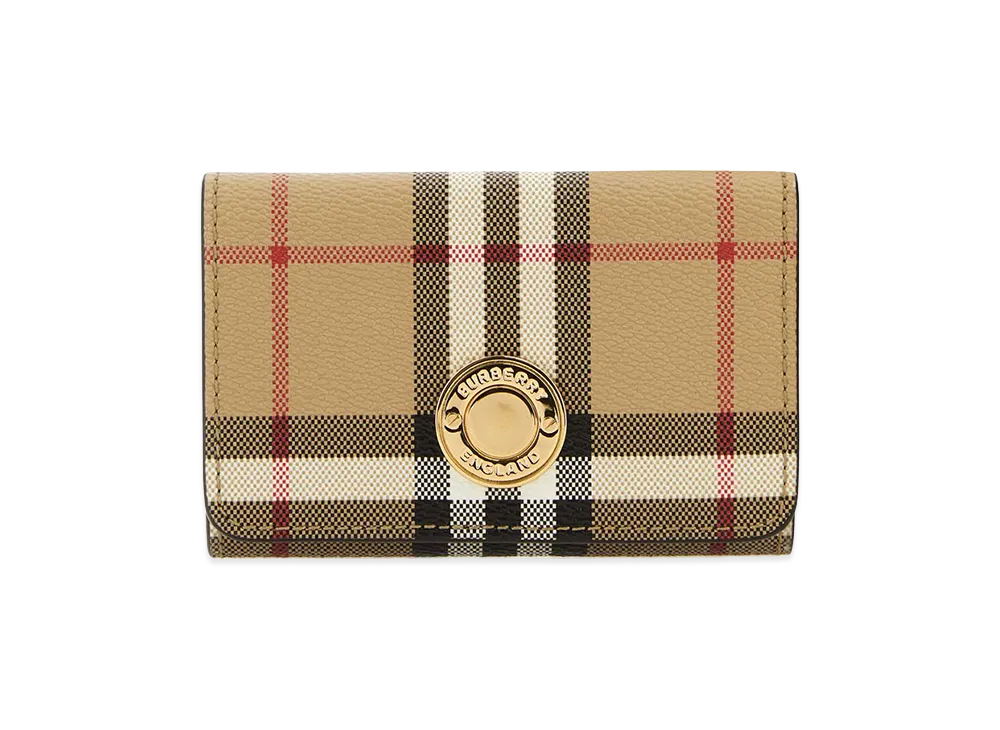 Burberry Women's Printed Canvas Wallet "Beige"