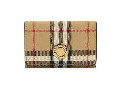 Burberry Women's Printed Canvas Wallet "Beige"