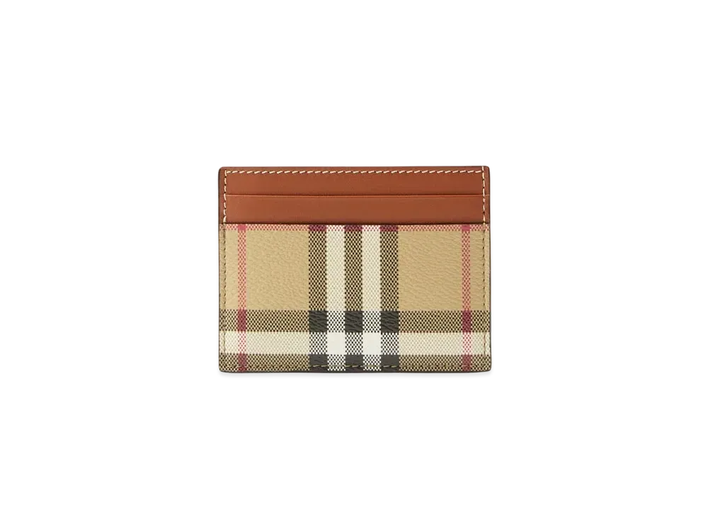 Burberry Check Card Case "Archive Beige"