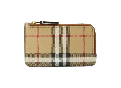 Burberry Women's Printed Canvas Card Holder "Beige"