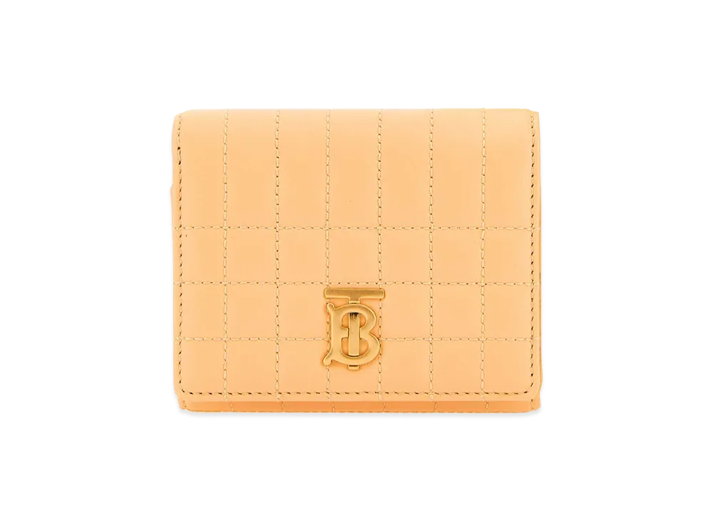 Burberry Women's Peach Leather Small Lola Wallet "Orange"