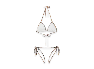 Burberry Women's Check Trim Bikini "White"