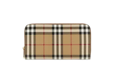 Burberry Women's Printed Canvas Wallet "Beige"