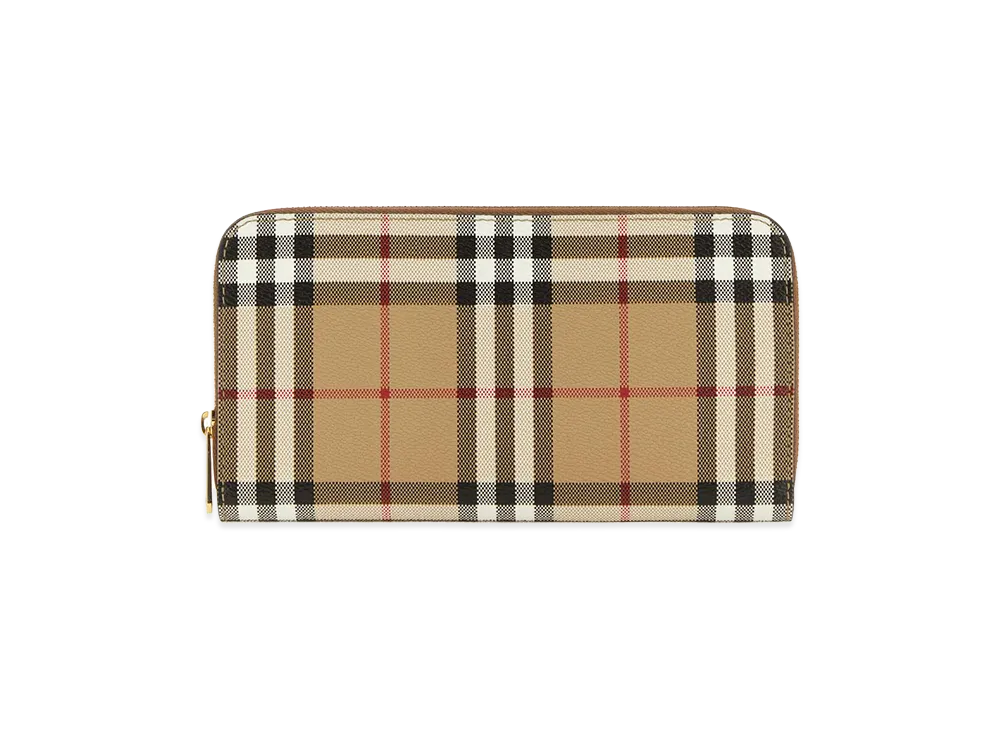 Burberry Women's Printed Canvas Wallet "Checked"