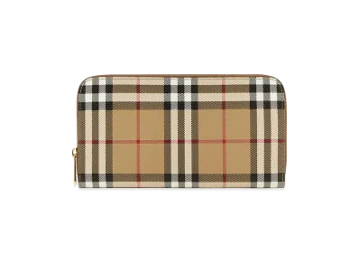Burberry Women's Printed Canvas Wallet "Checked"