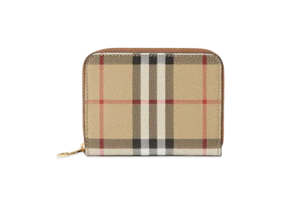 Burberry Women's Printed E-Canvas Wallet "Beige"