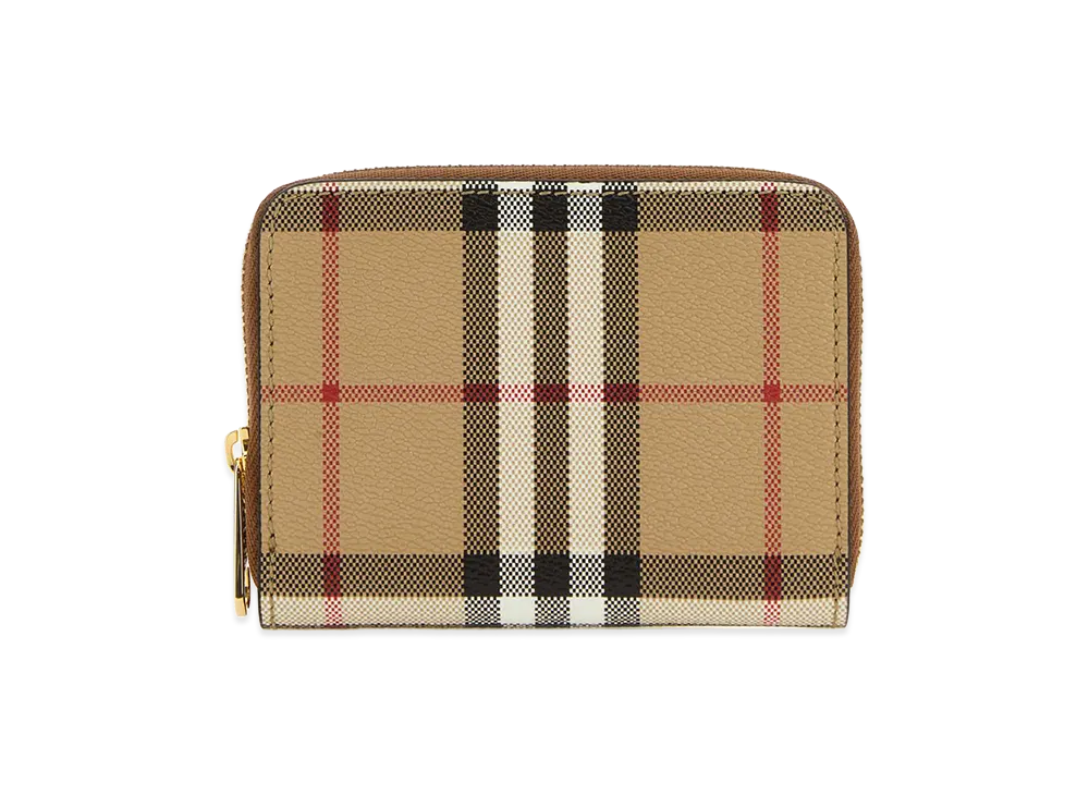 Burberry Women's Printed E-Canvas Wallet "Checked"