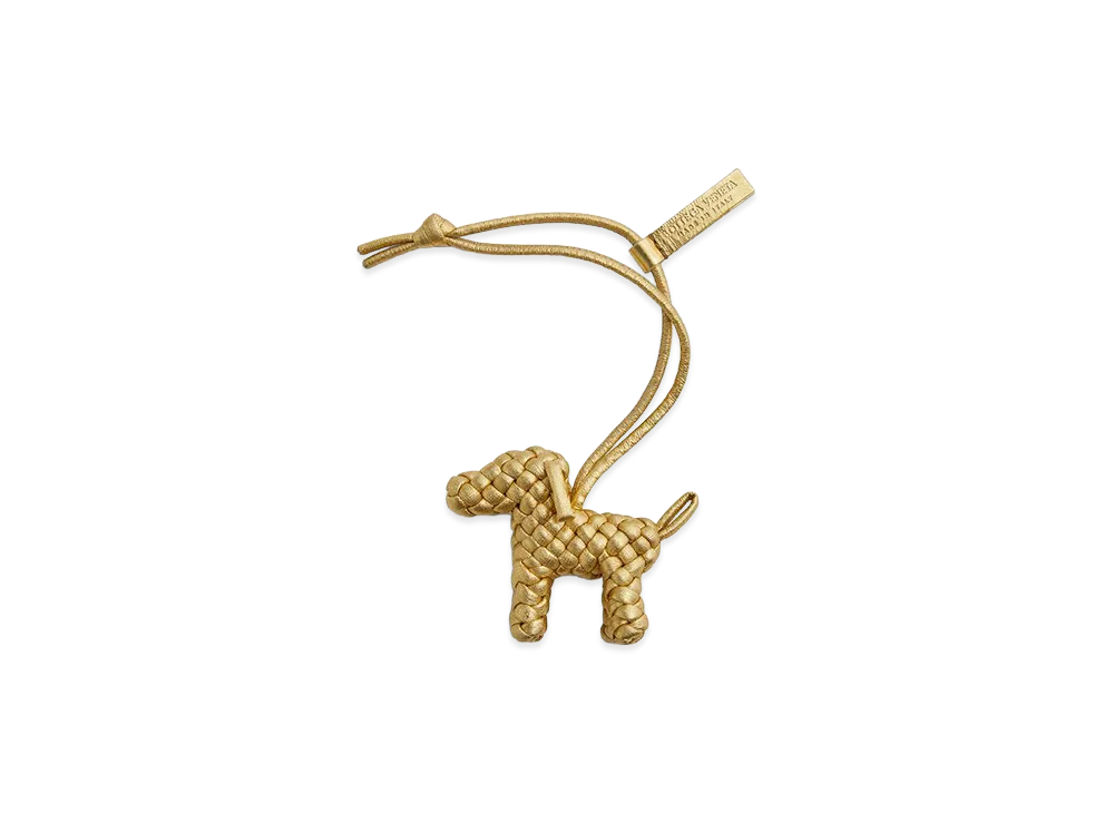 Bottega Veneta Dog Charm "Gold"