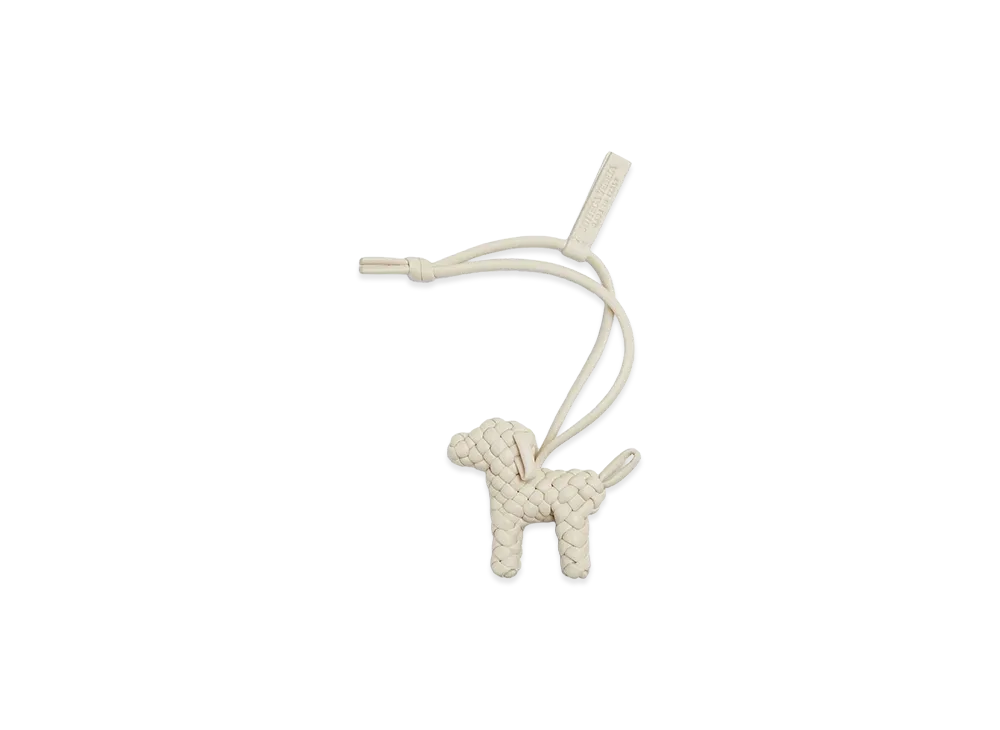 Bottega Veneta Dog Charm "Sea Salt"