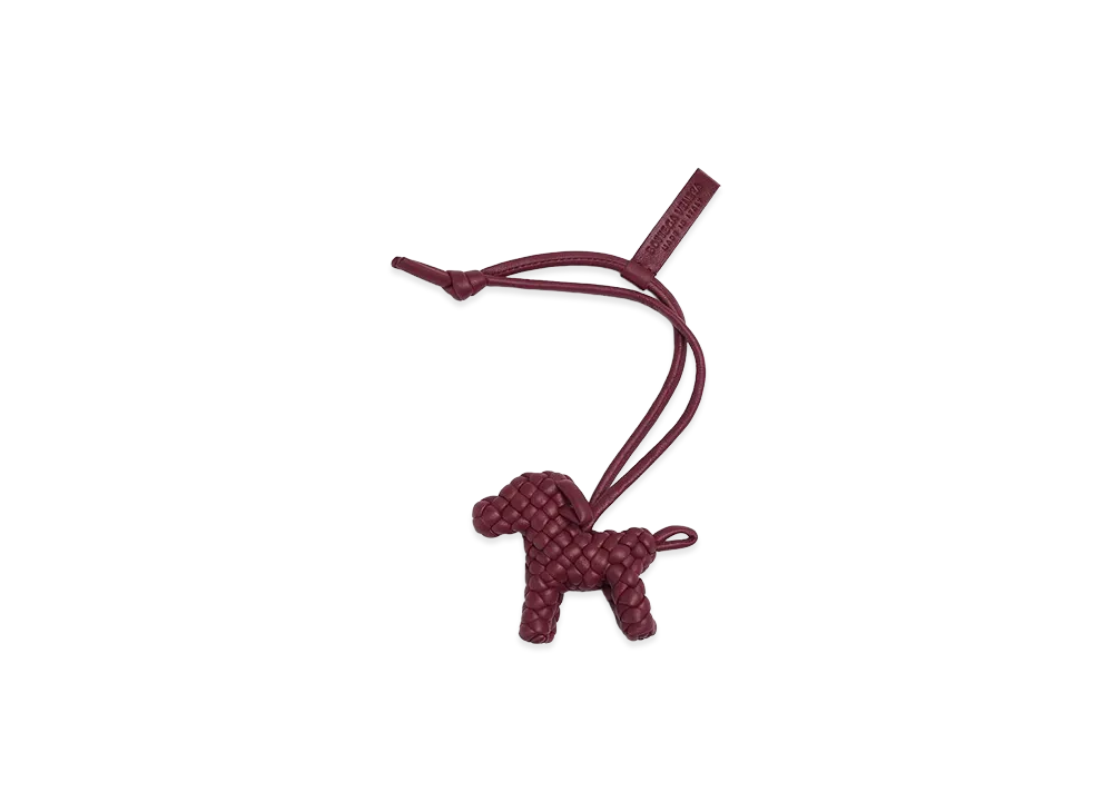 Bottega Veneta Dog Charm "Bordeaux"