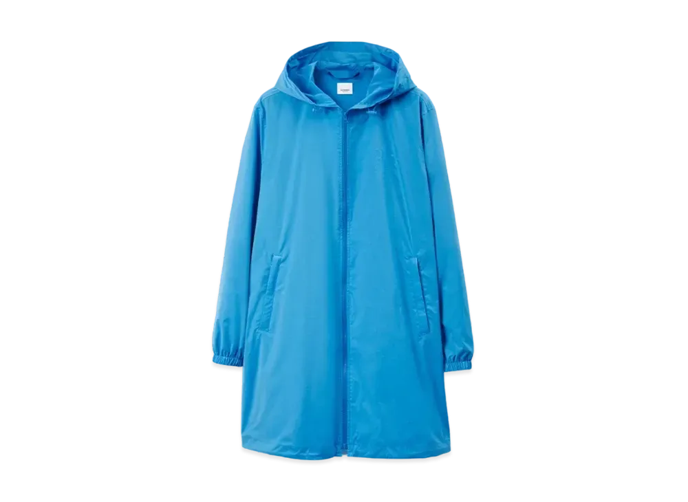 Burberry Men's Oak Leaf Crest Coat "Bright Cerulean Blue"