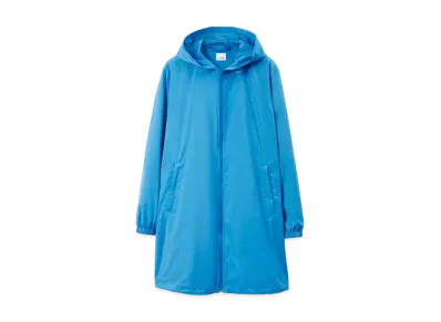 Burberry Men's Oak Leaf Crest Coat "Bright Cerulean Blue"