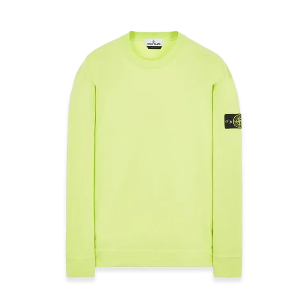 Stone Island 63750 Garment Dyed Heavy Cotton Long Sleeve T-Shirt - 22SS "Lemon"