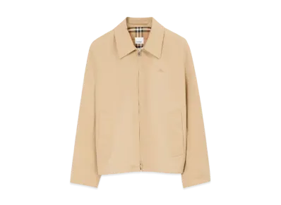 Burberry Men's Gabardine Harrington Jacket "Honey"