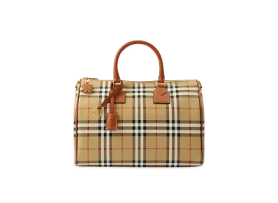 Burberry Medium Check Bowling Bag "Archive Beige/Briar Brown"