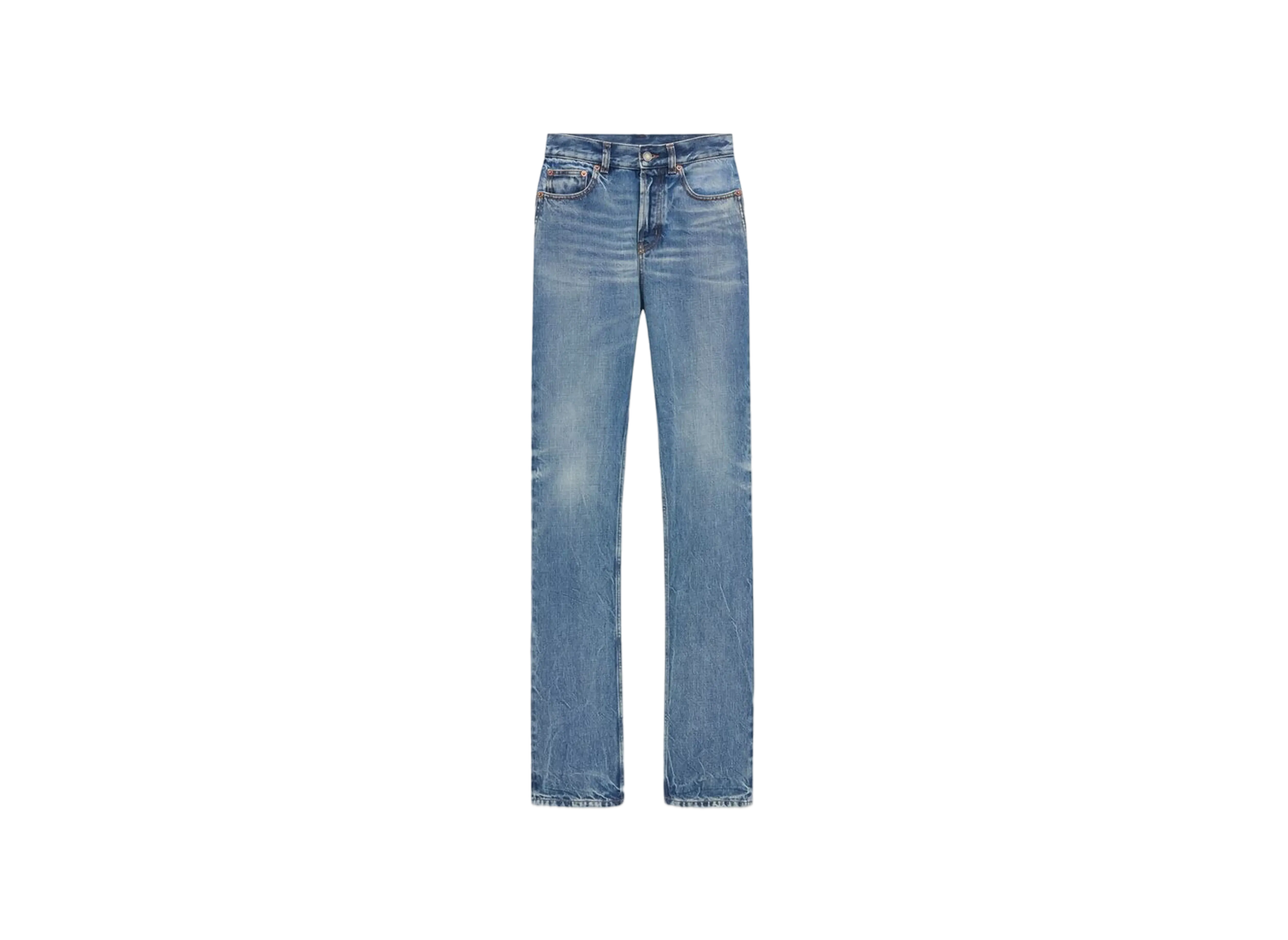 Saint Laurent Women's 90's Slim Jeans "50S Blue"