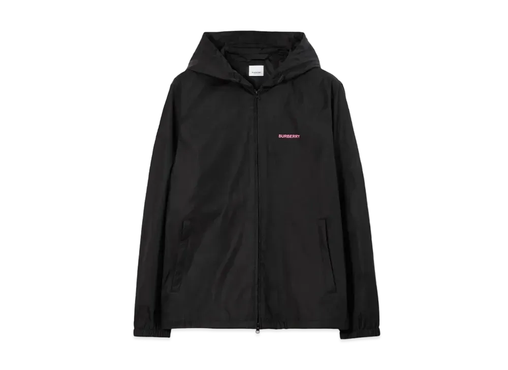 Burberry Men's Oak Leaf Crest Nylon Jacket "Black"