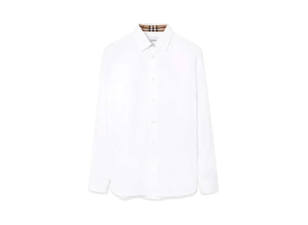 Burberry Stretch Cotton Shirt "White"