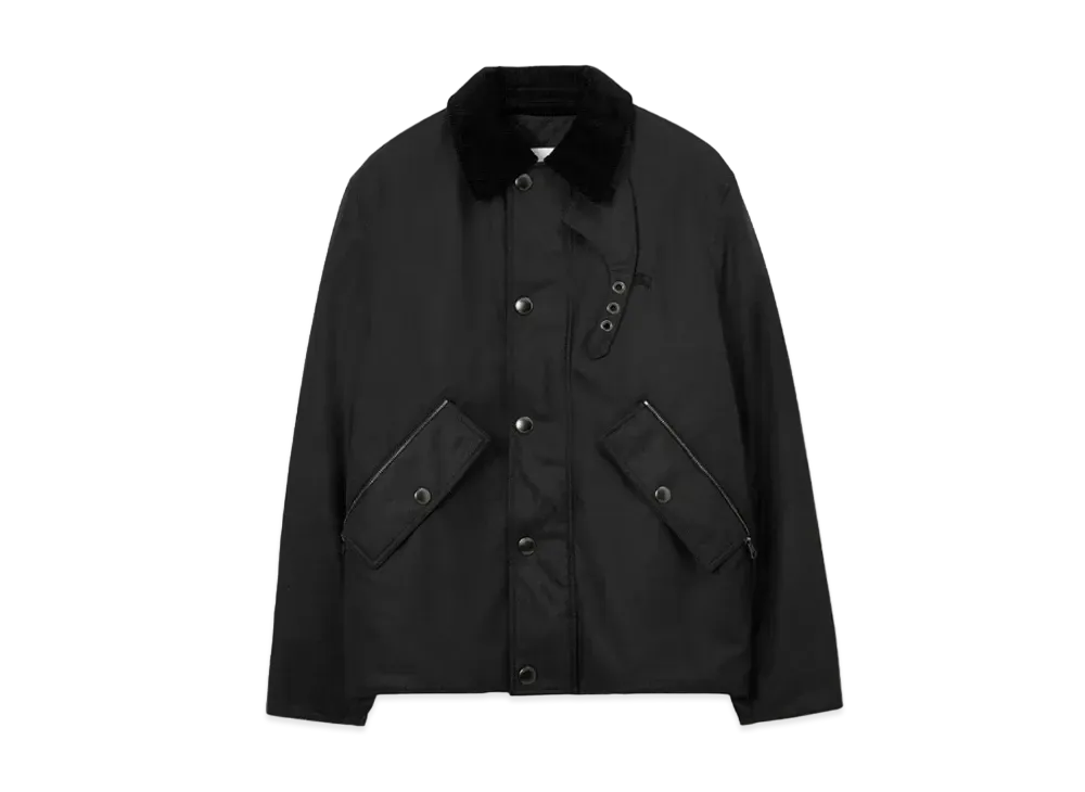 Burberry Men's Waxed Cotton Jacket "Black"