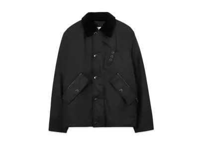 Burberry Men's Waxed Cotton Jacket "Black"