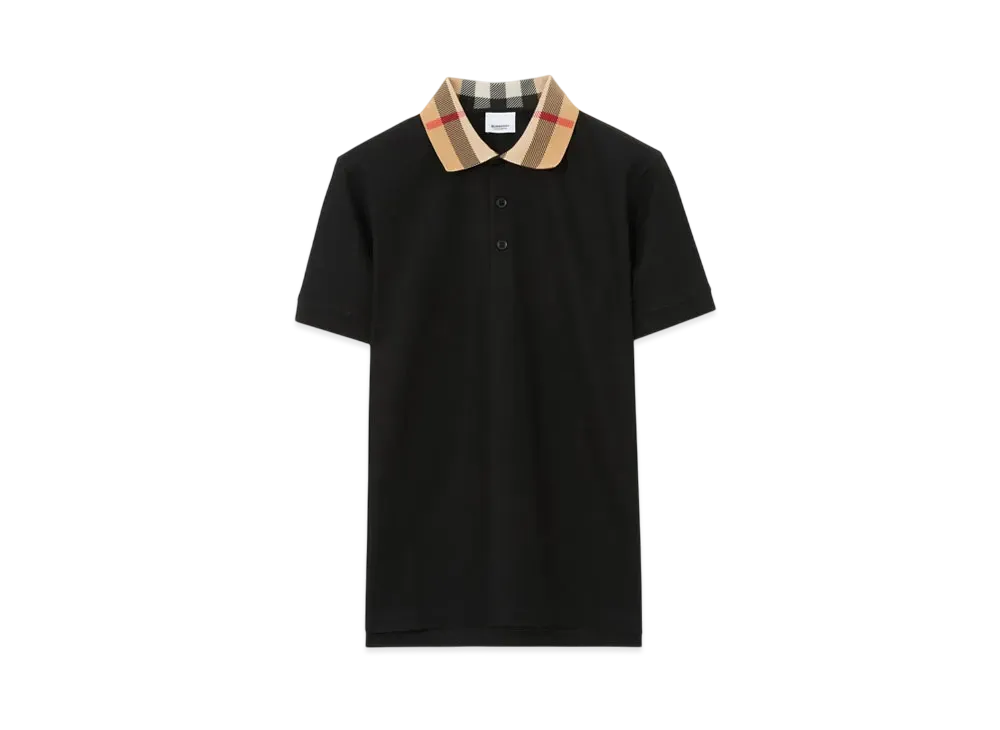 Burberry Cotton Polo Shirt "Black"