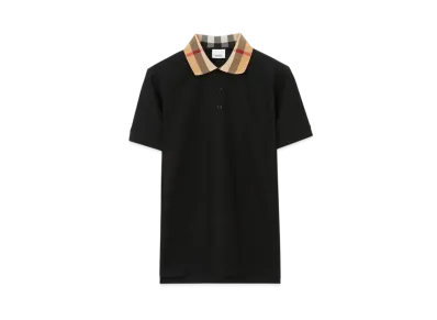 Burberry Cotton Polo Shirt "Black"
