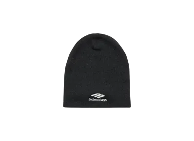BALENCIAGA 3B Sports Icon Ski Beanie "Black/White"